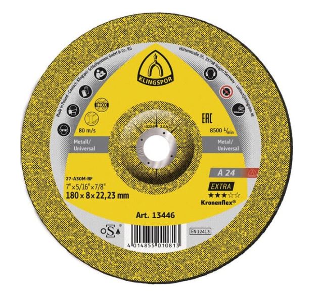 A 24 Extra Disco de desbaste Kronenflex para Metal Universal